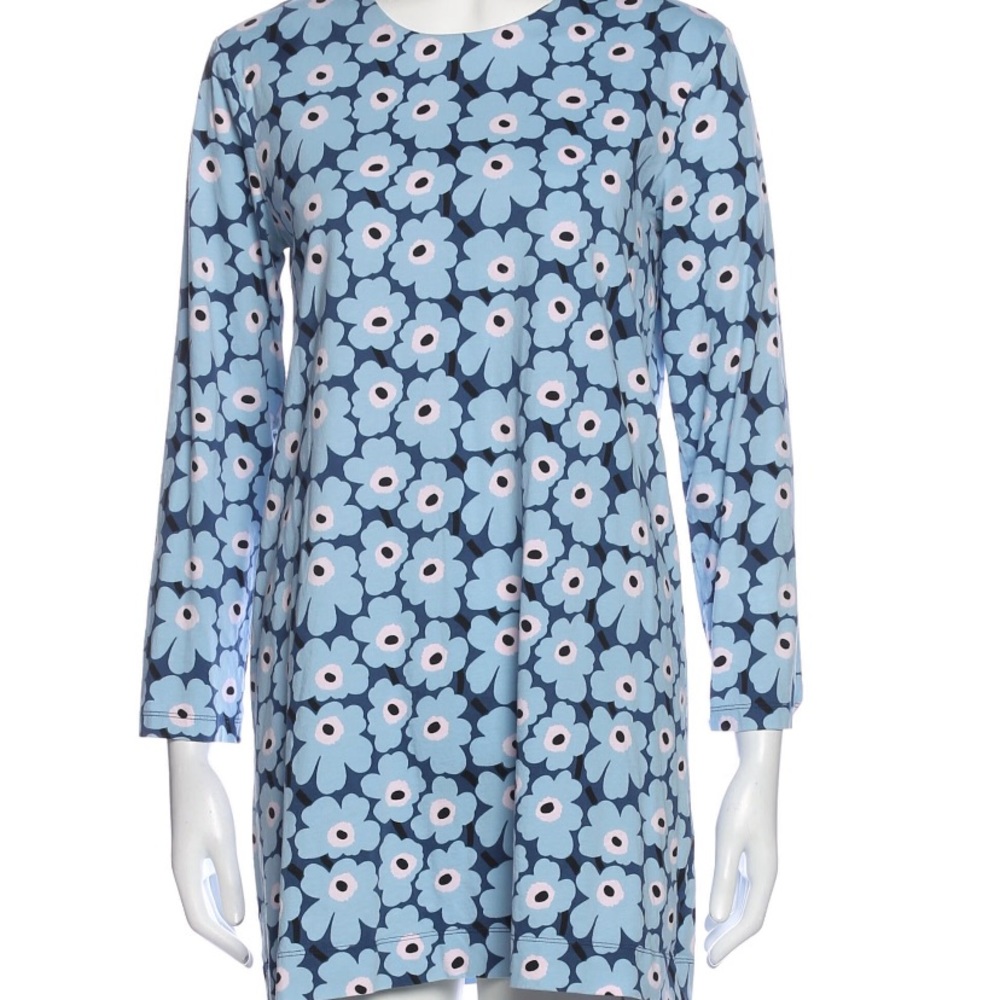 Marimekko Floral Mini Dress Size Small - Picture 3 of 6